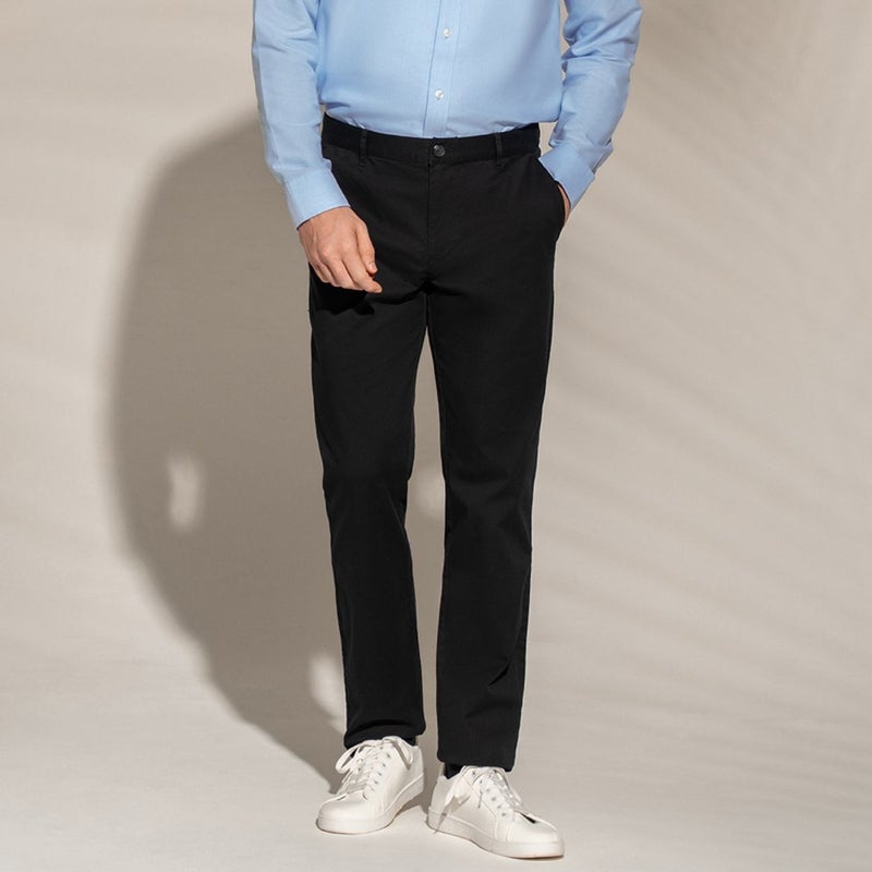 GIORDANO Men’s Slim Taper Stretch Cotton Pants - Image 1